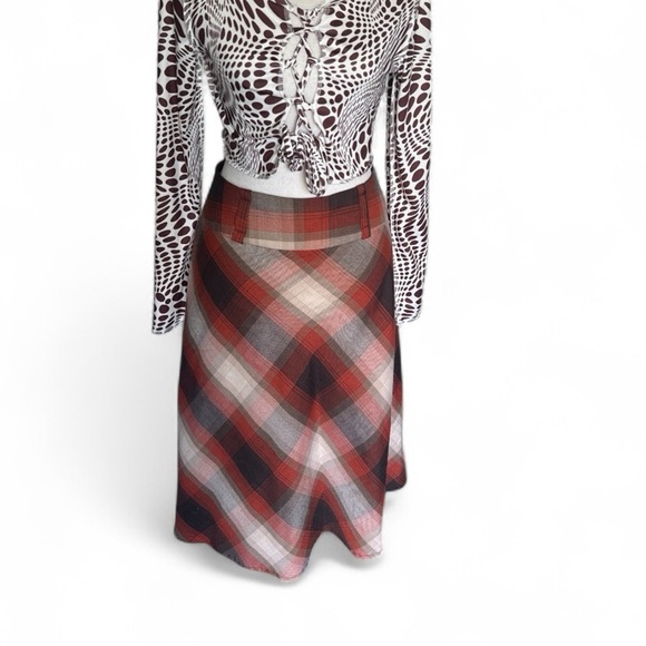 Dressbarn Casual Women’s Plaid A-Line Midi Skirt, Size 10 Multicolored. - Picture 2 of 7